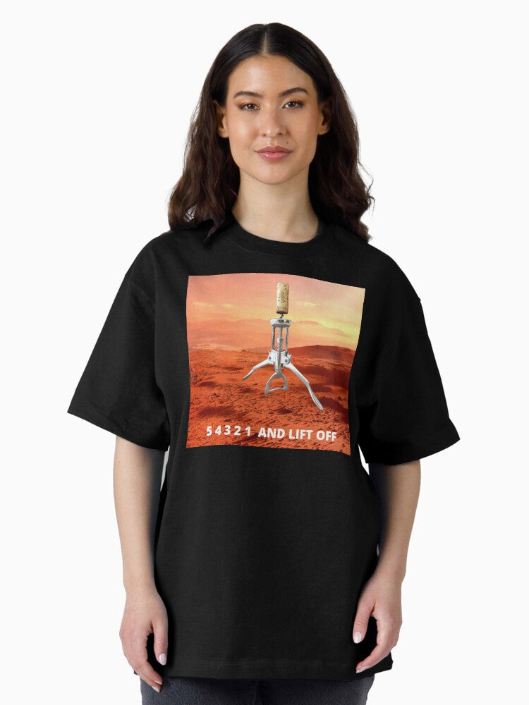 5 4 3 2 1 AND LIFT OFF Oversized T-Shirt