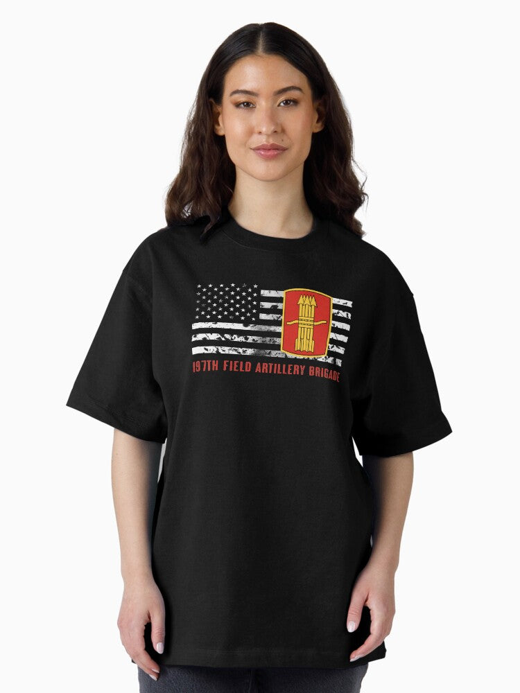 197th Field Artillery Brigade Oversized T-Shirt