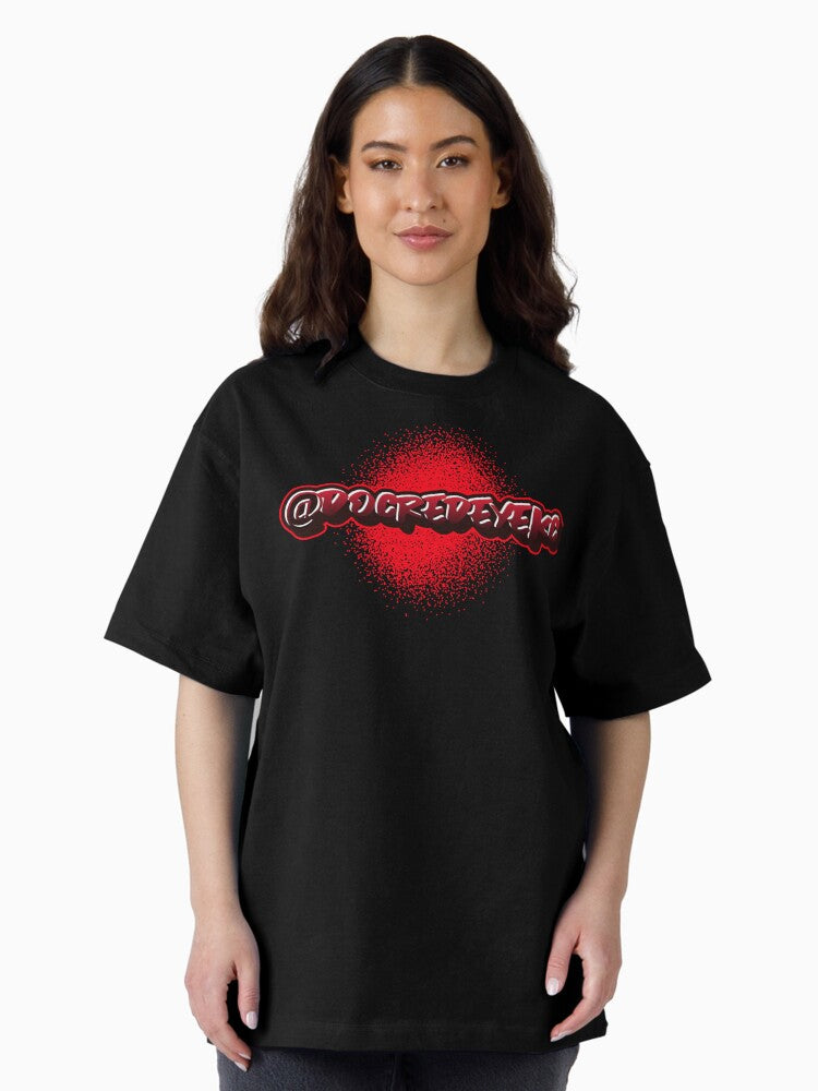 @DocRedEyeKC Spray Paint Oversized T-Shirt