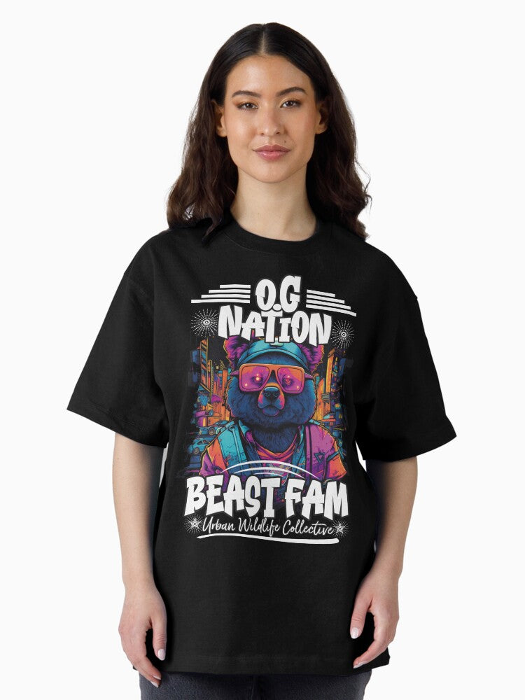 OG Nation, Beast Fam | Anime Streetwear | Hip Hop Fashion, Urban OG Nation, Beast Fam | Anime Streetwear | Hip Hop Fashion, Urban clothing Oversized T-Shirt Style001
