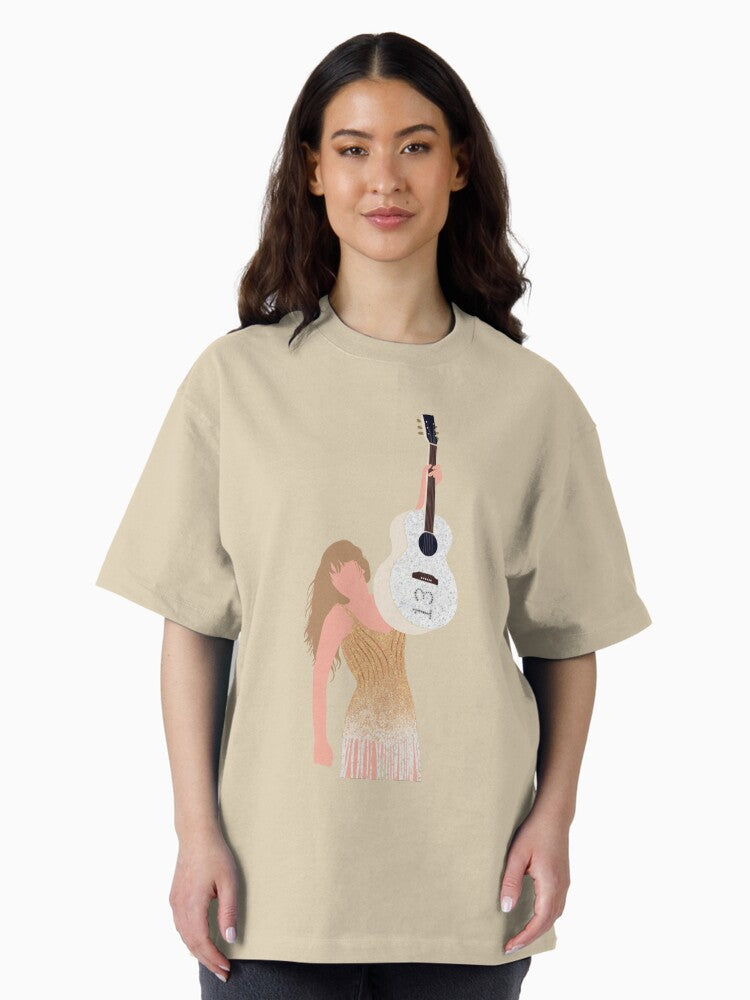13 guitar fearless taylors version Oversized T-Shirt