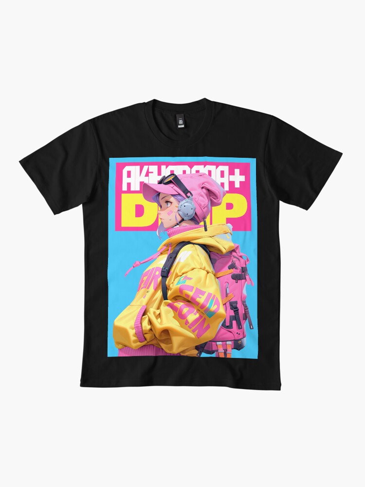 AKIBA DRIP - 「 ✦ BACKPACK GIRL✦ 」ANIME MANGA JAPAN AKIHABARA HIP HOP STREET STYLE Premium T-Shirt
