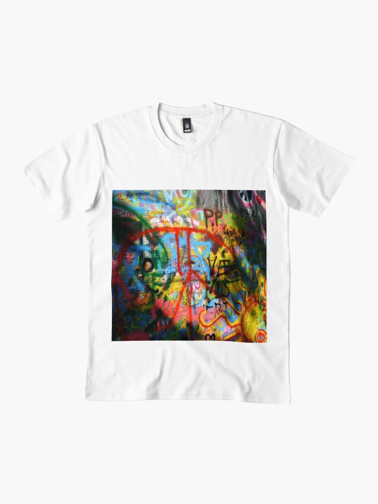A moment in time on the Lennon Wall Premium T-Shirt