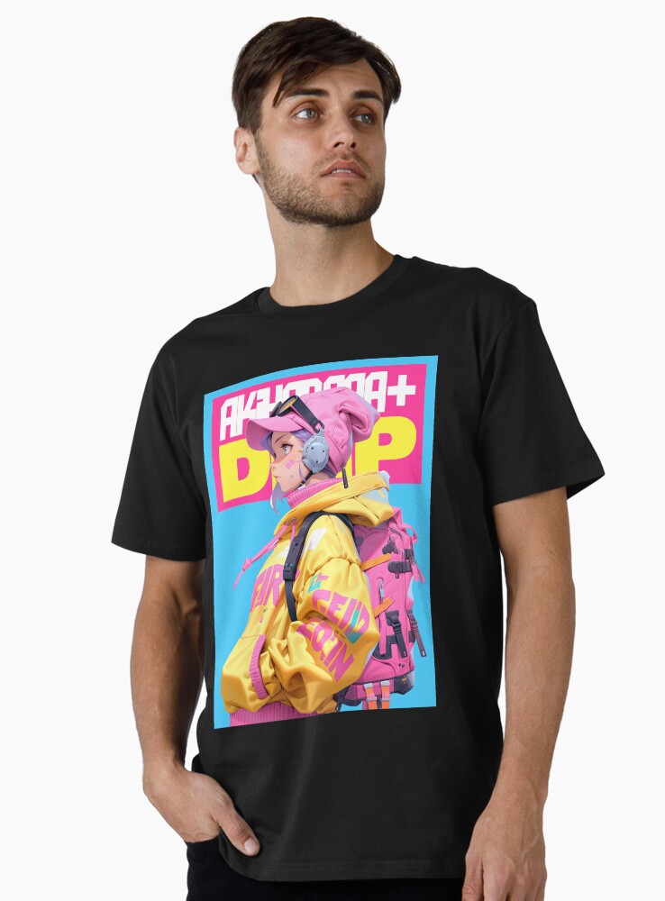 AKIBA DRIP - 「 ✦ BACKPACK GIRL✦ 」ANIME MANGA JAPAN AKIHABARA HIP HOP STREET STYLE Premium T-Shirt
