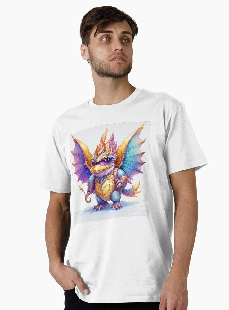 A time-traveling dragon reveals future secrets, connecting past and present. Premium T-Shirt