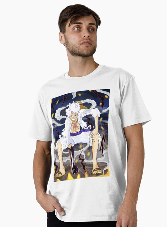 "Luffy Gear 5 at Its Peak – Unleashing Ultimate Power!" Premium T-Shirt