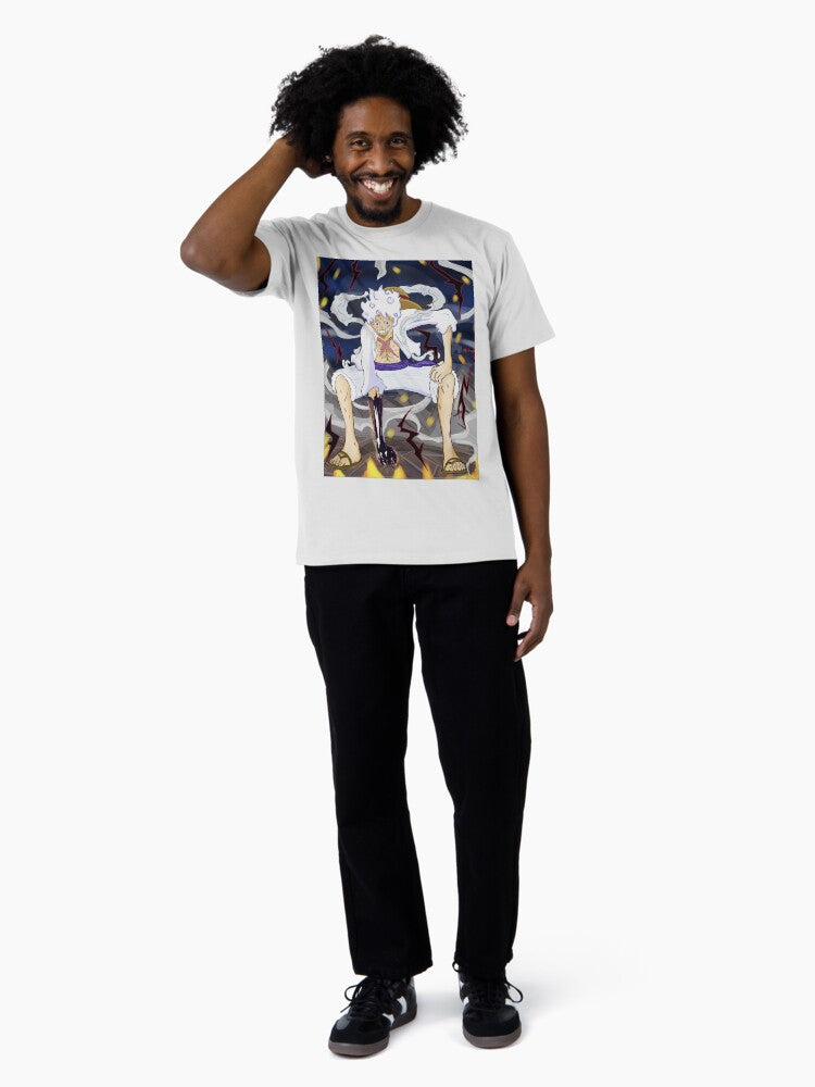 "Luffy Gear 5 at Its Peak – Unleashing Ultimate Power!" Premium T-Shirt