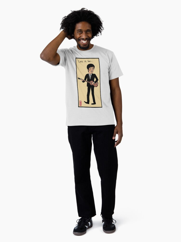 A Cartoon drawing of Sir Paul McCartney Premium T-Shirt