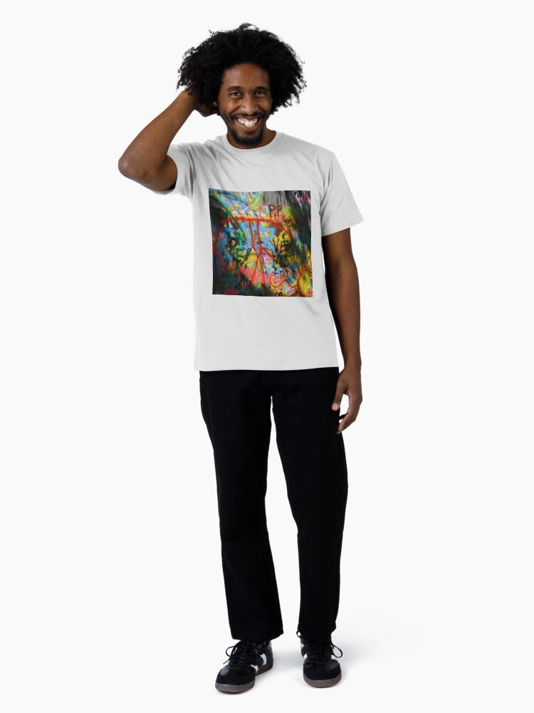 A moment in time on the Lennon Wall Premium T-Shirt