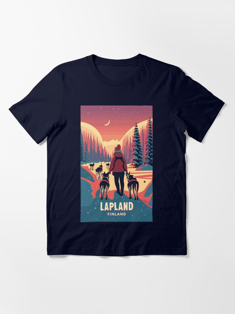 A Vintage Travel Art of Lapland - Finland Essential T-Shirt
