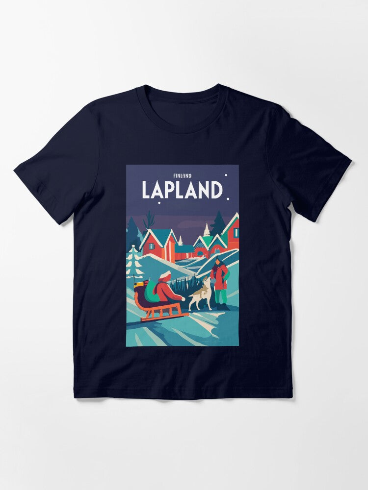 A Vintage Travel Art of Lapland - Finland Essential T-Shirt Style001