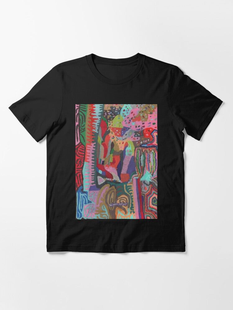 a path overflowing with flowers through a forest Essential T-Shirt