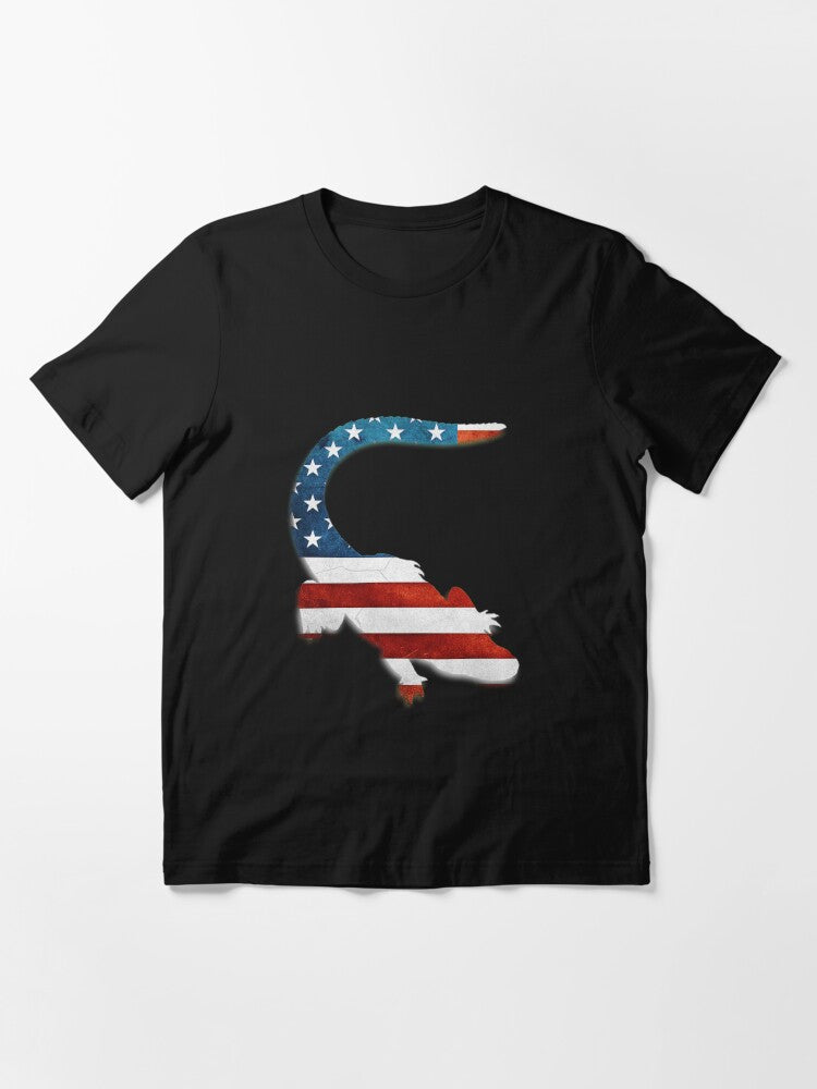 4th of july gator american flag usa Essential T-Shirt Style003
