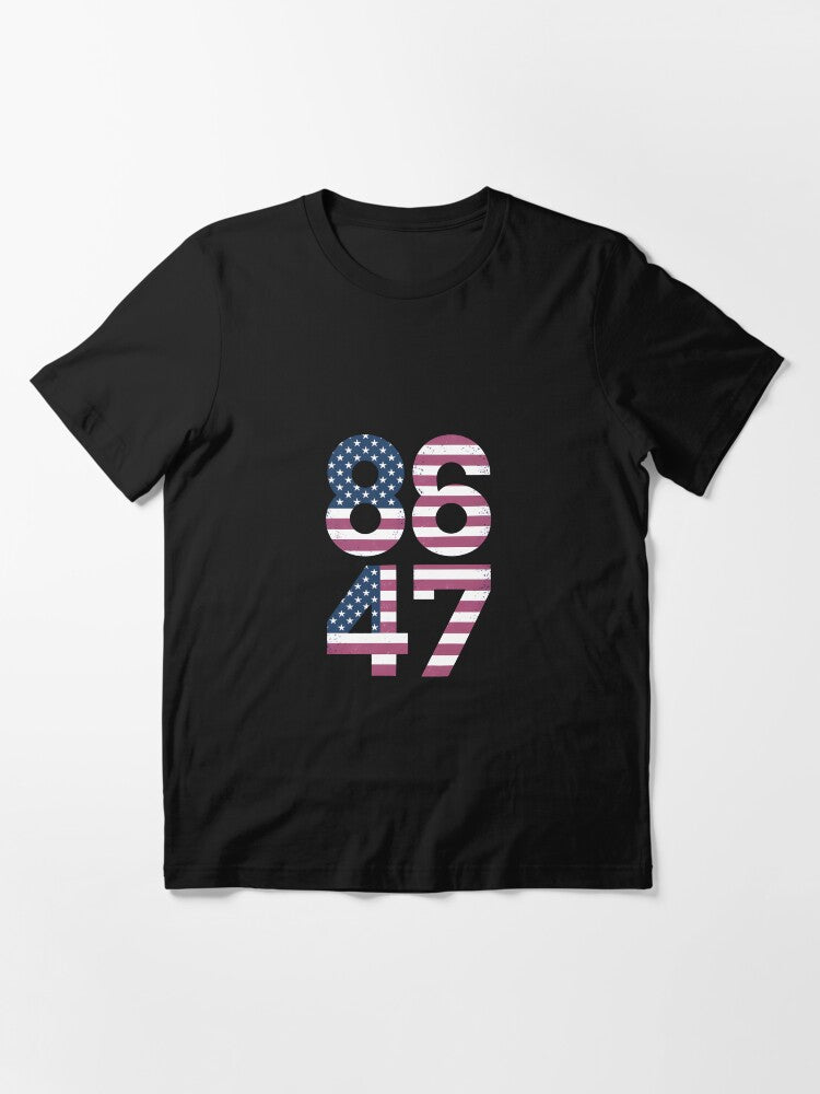 8647 Resist 86 47 4th of July USA US American Flag Protest Essential T-Shirt
