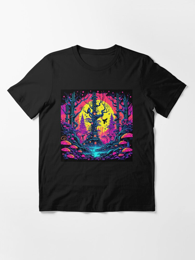 A Colorful Painting of a Tree in the Forest. Essential T-Shirt