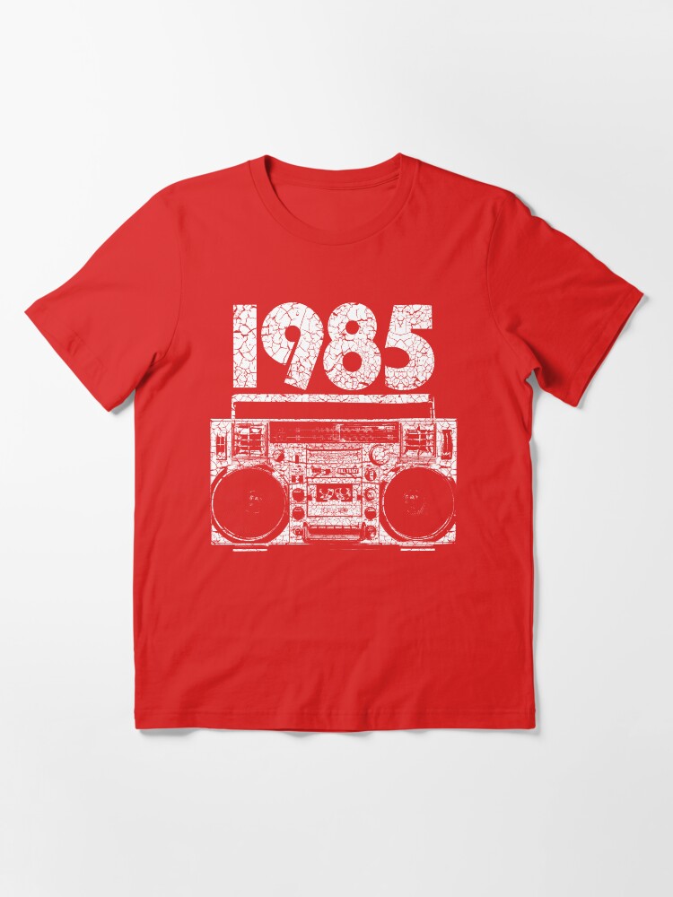 1985 Boombox Distressed Graphic Essential T-Shirt