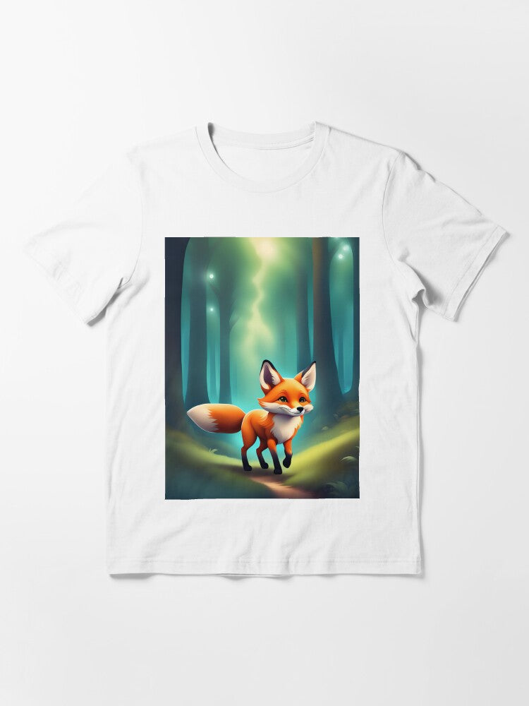 A Cute Fox Exploring the Forest Essential T-Shirt Style004
