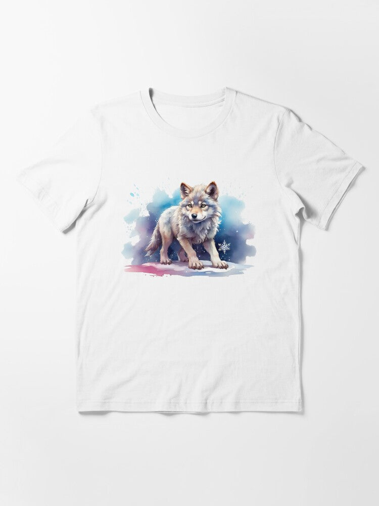 a little wolf as a digital watercolor Essential T-Shirt