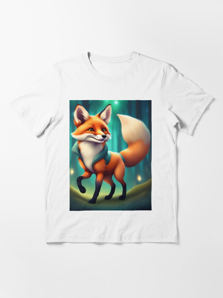 A Cute Fox Exploring the Forest Essential T-Shirt Style001