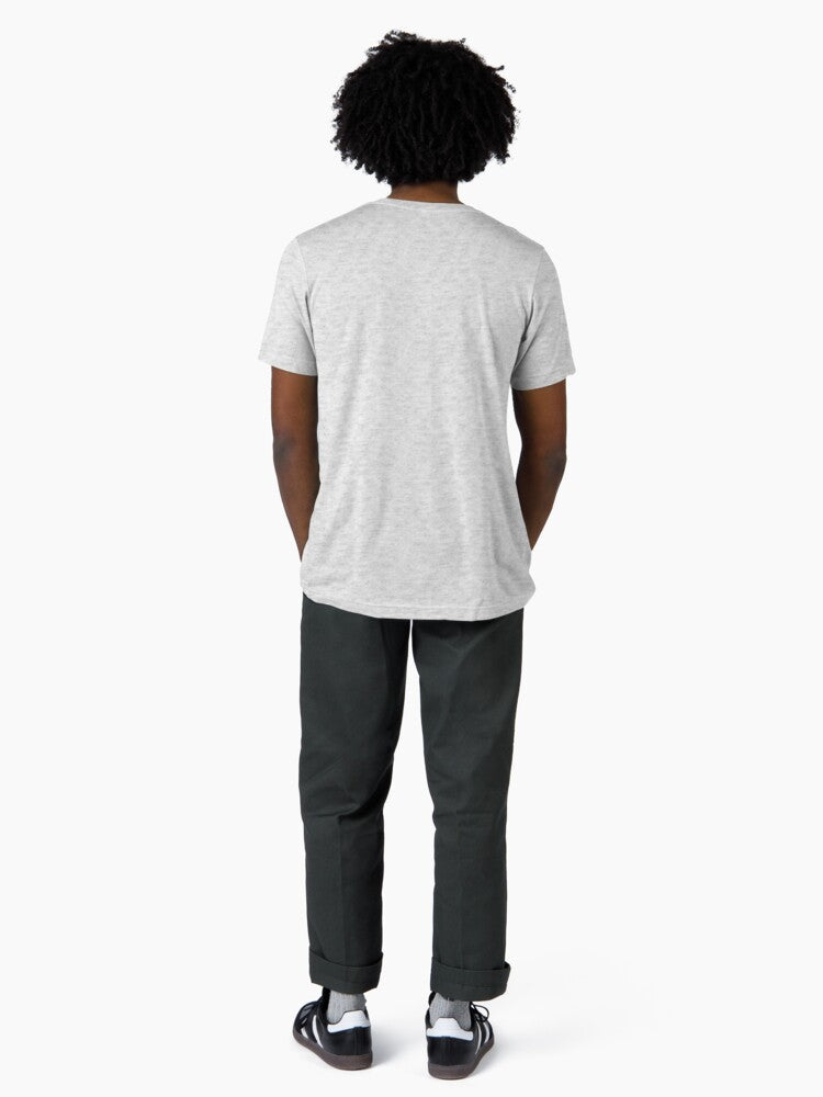 A landscape with mountains and a river Tri-blend T-Shirt