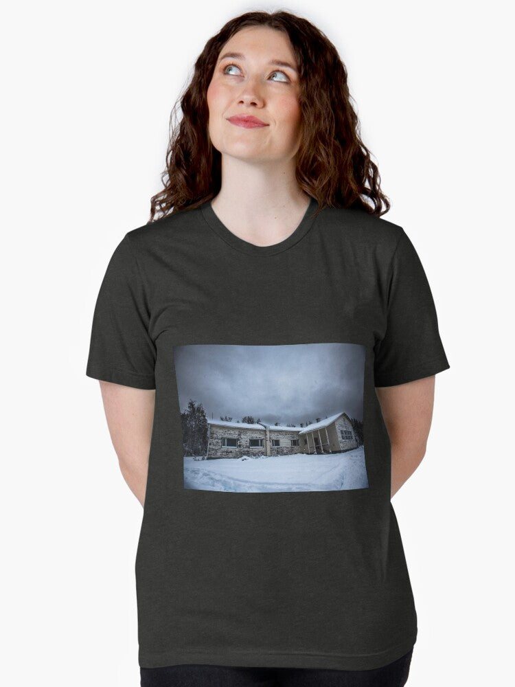 Abandoned Winter School in Lapland Tri-blend T-Shirt